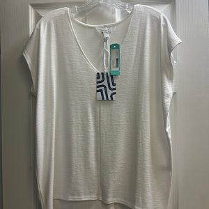 Market & Spruce white summer weight sweater